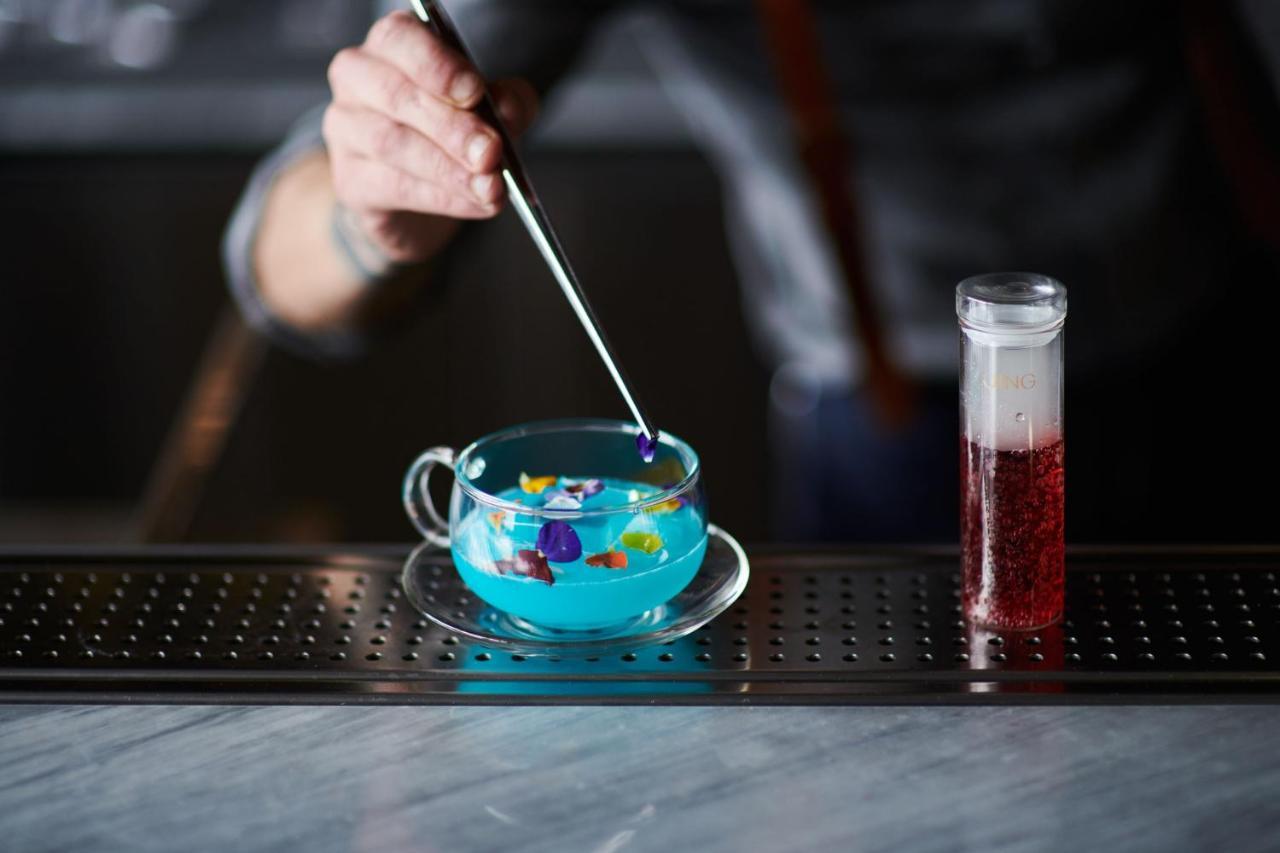 The Westin London City Exterior photo A bar spoon being used to stir a cocktail